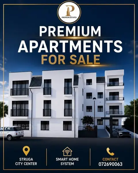 Стан со 1 спална во Центар, Струга – 44 м²