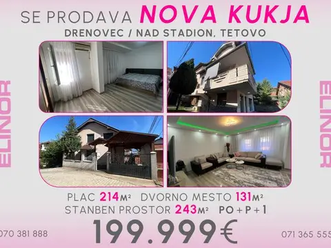 Se prodava nova kukja vo Drenovec, Tetovo
