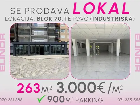 Se prodava lokal na Industriska vo Tetovo