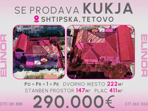 Se prodava kukja na ul.: Shtipska vo Tetovo