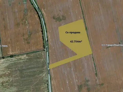 Се продава нива 42.754 m² – Меџитлија, 1 km до граница