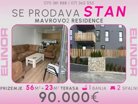 Se prodava stan vo Mavrovo