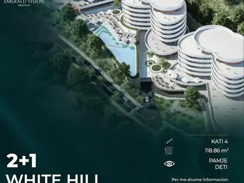 Durres - apartament pamje deti 2+1 - white hill