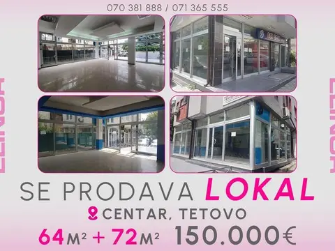 Se prodava lokal vo Centar vo Tetovo