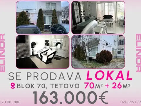 Se prodava lokal so se inventar vo Blok 70