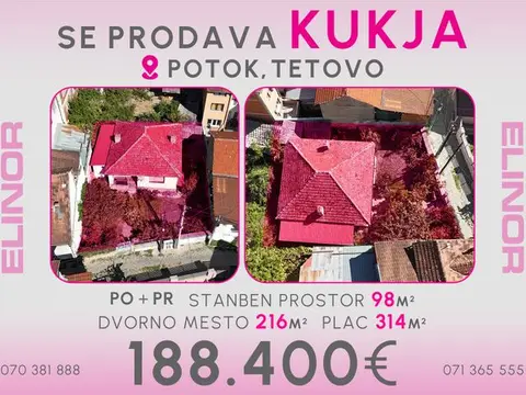 Se prodava kukja vo Potok, Tetovo