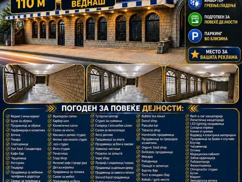 Се издава дуќан во Сењак 2, Штип