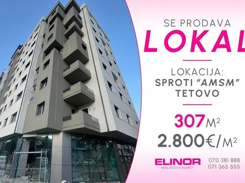 Se prodava lokal na ul.: 29ti Noemvri vo Tetovo