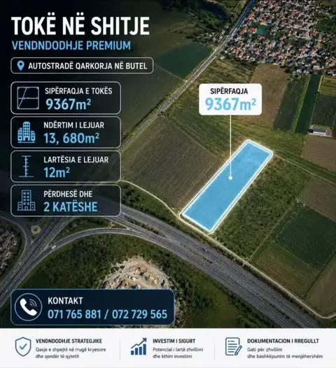 Се продава плац / SHITET PARCELLË